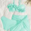 Đồ bơi bikini bé gái xanh mint thanh lịch mùa hè