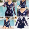 tankini dài tay hoa lưới